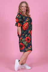 Layla Dress - Vintage Ruby
