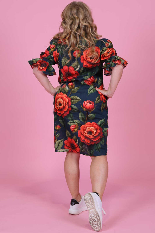Layla Dress - Vintage Ruby