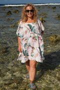 AS Towel Poncho Magnolia Frenzy – floral cotton cover-up