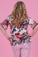 Mismatch Tee - Heart Rose