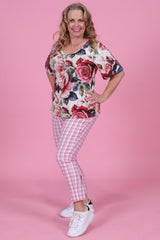 Mismatch Tee - Heart Rose