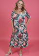 Nancy Ivy Short Sleeve Dress - Spring Serenade