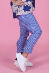 Orbit Jazz Pant - Blue Check