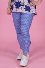 Orbit Jazz Pant - Blue Check