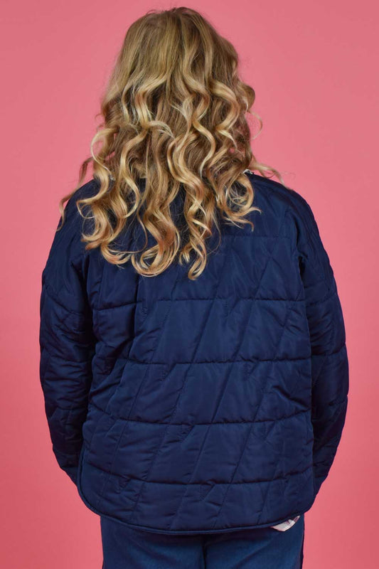 Phoebe Puffer Jacket - Navy