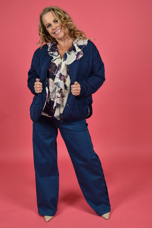 Phoebe Puffer Jacket - Navy