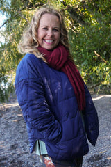 Phoebe Puffer Jacket Navy Annah Stretton