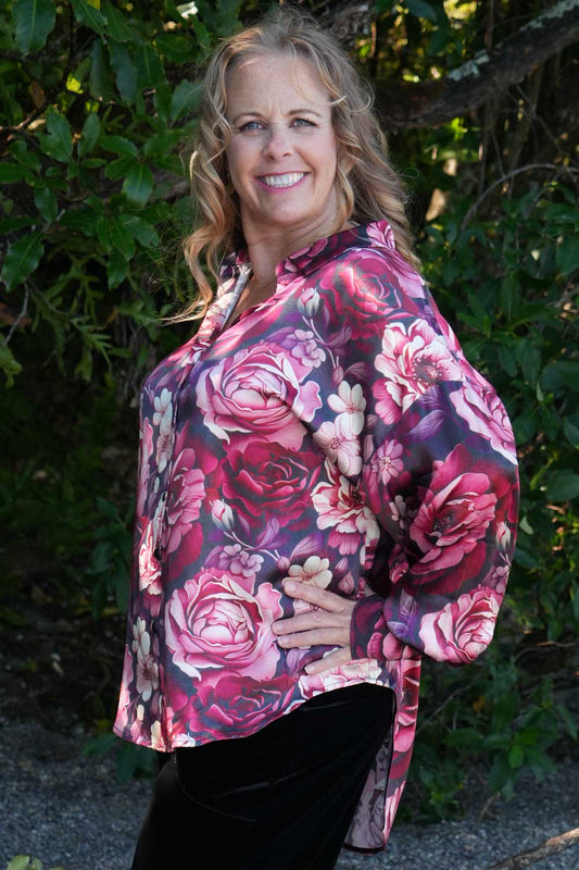 Take Me Home Shirt - Berry Blossom