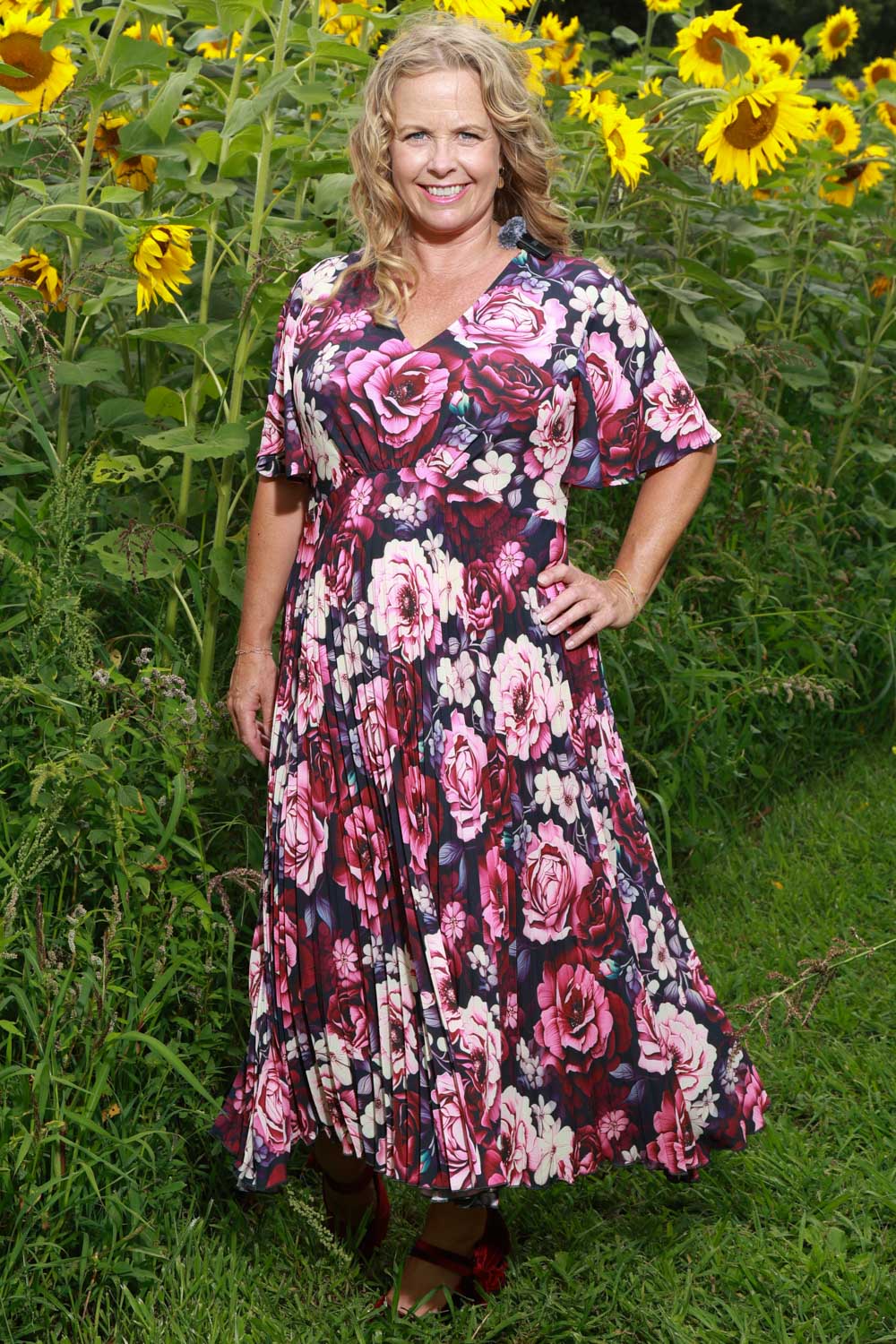 Talor Vivian Dress - Berry Blossom