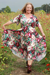 Talor Vivian Dress - Crimson Grace