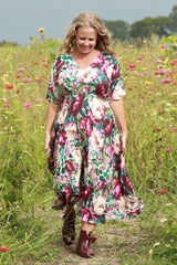 Talor Vivian Dress - Crimson Grace