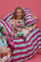 Cotton - Tri Pillow Case - Crimson Whisper