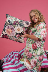 AS Floral Velvet Cushion - Petal Play