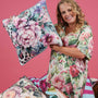 AS Floral Velvet Cushion - Feline Grace