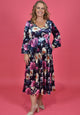 Magic Dianna Velvet Dress - Jungle Mulberry