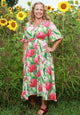 Veronica Town Dress - Garden Delight