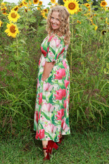 Veronica Town Dress - Garden Delight