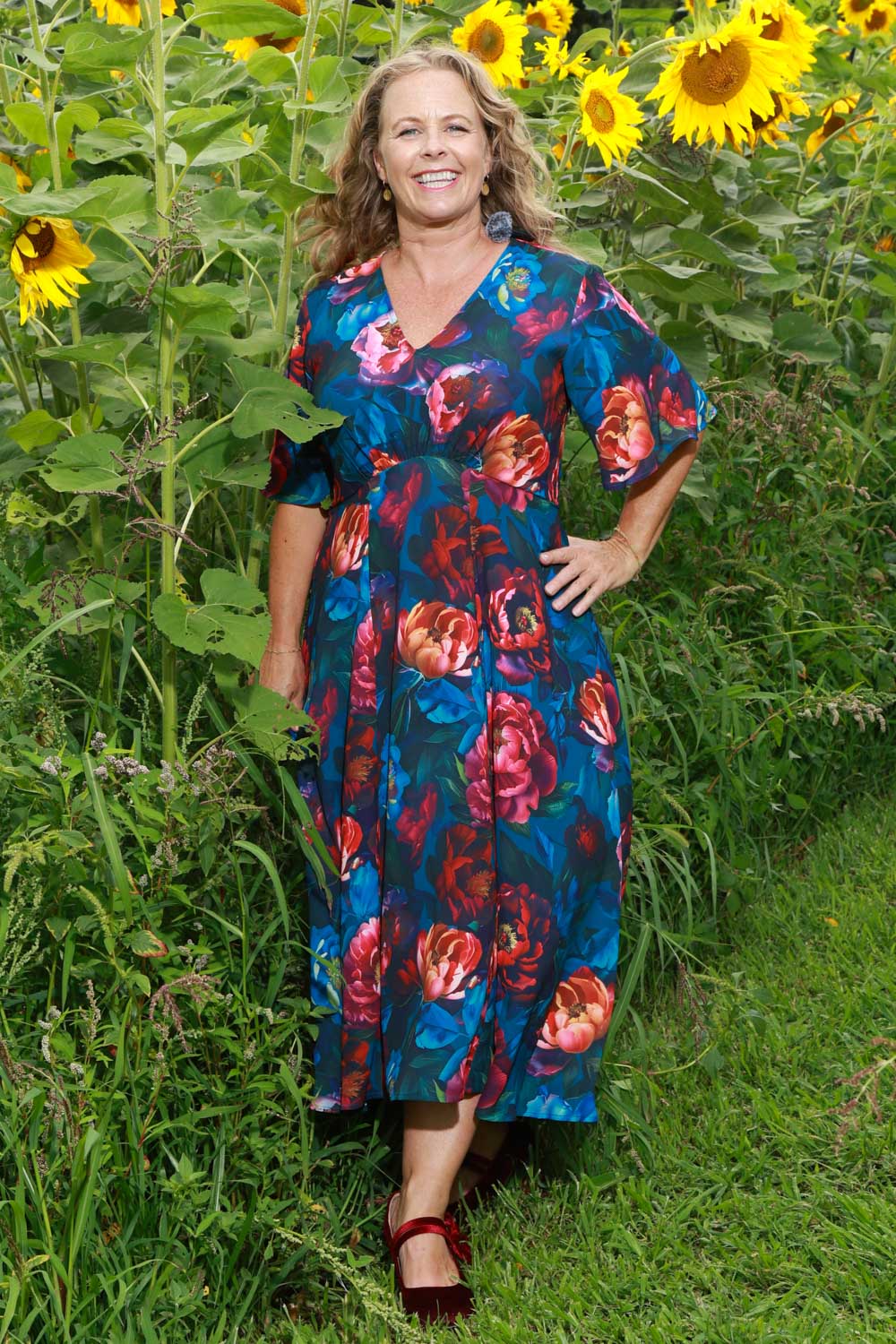 Veronica Town Dress Roaring Bloom Annah Stretton