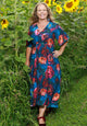 Veronica Town Dress - Roaring Bloom
