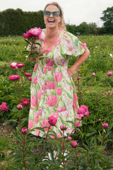 Corsica Violet Dress - Garden Delight