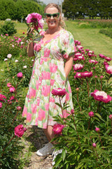 Corsica Violet Dress - Garden Delight