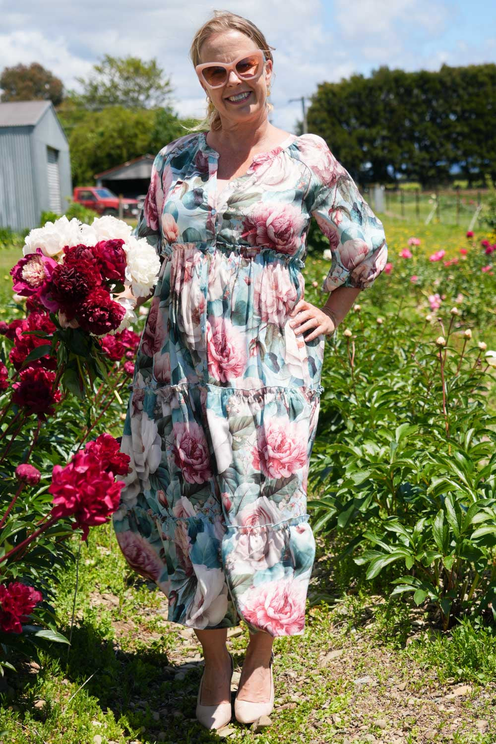 Jasmine Grace Dress Sky Charm Annah Stretton