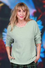 Candy Lane Sweater Mint Annah Stretton