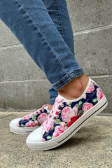 Pastel Rose Canvas Shoe - Pink