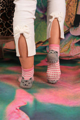 Cat Grip Socks - Multi Pack Of 3
