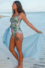 Side view Celine Jenna Bather Adoring Peony – elegant one-piece