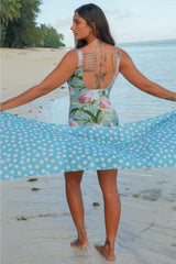 Back view Celine Jenna Bather Adoring Peony – swimwear detail