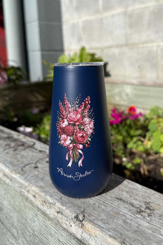 Champagne Flute - Navy Bunch