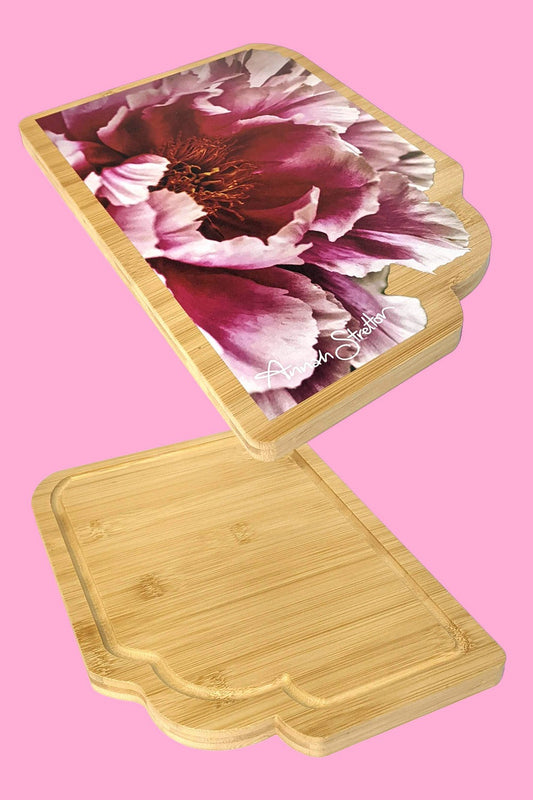 2 Pack - Peony Floral Platter Boards