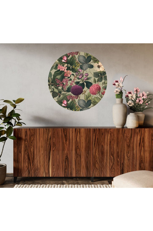 Circle Mural - Painted Petals