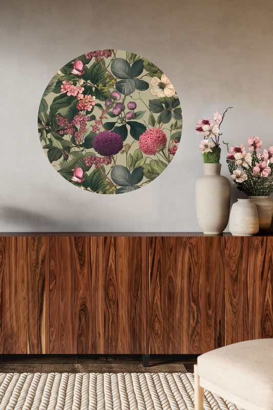 Circle Mural - Painted Petals