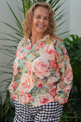 Clarabelle Blouse - Emile Rose Seafoam