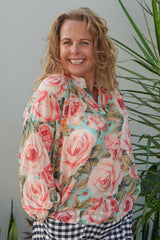 Clarabelle Blouse - Emile Rose Seafoam