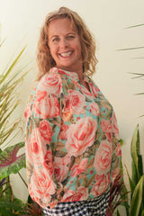 Clarabelle Blouse - Emile Rose Seafoam