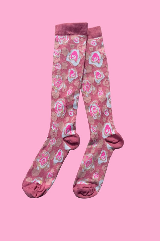 Compression Socks - Roses Scattered