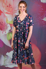 Model wearing Corsica Magic Dress - Garden Party by Annah Stretton