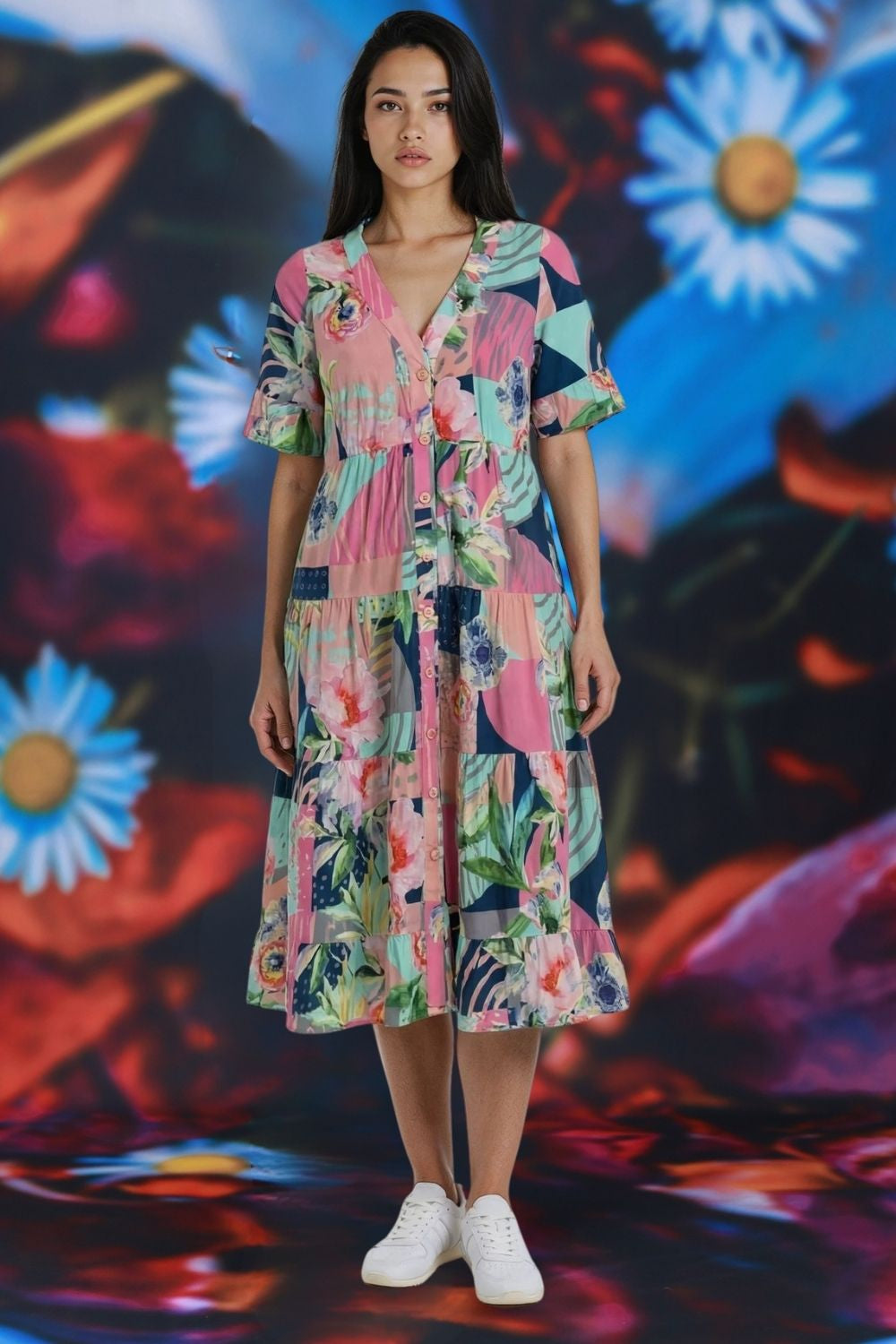 Corsica Molly Dress - Petal Patch