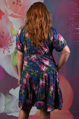 Corsica Violet Dress - Navy