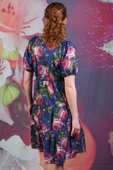 Corsica Violet Dress - Navy
