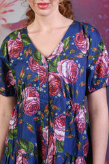 Corsica Violet Dress - Navy