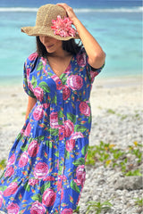 Corsica Violet Dress - Navy