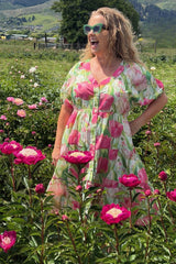 Corsica Violet Dress - Garden Delight