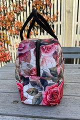 Cosmetic Insulated Travel Bag - Heart Rose