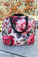 Cosmetic Insulated Travel Bag - Heart Rose