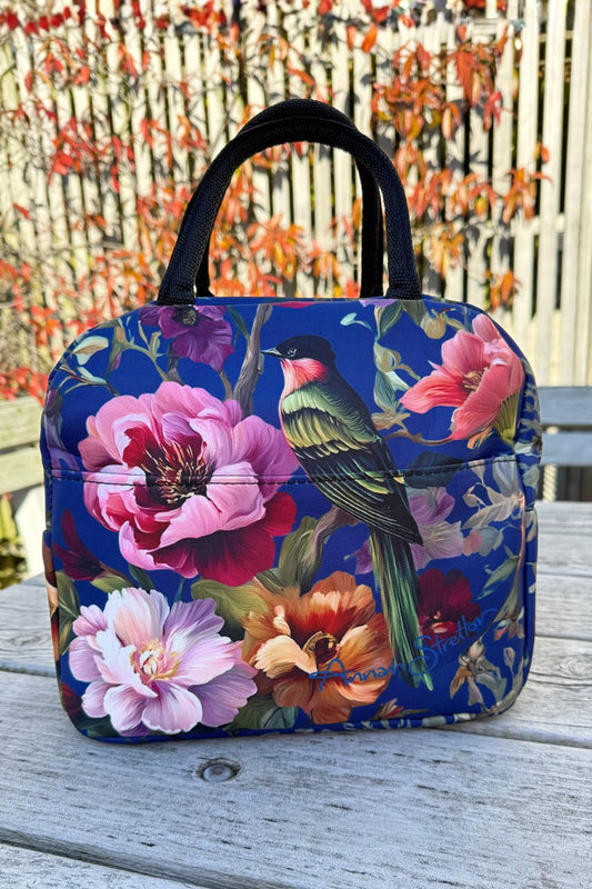 Cosmetic Insulated Travel Bag - Peony Aviary