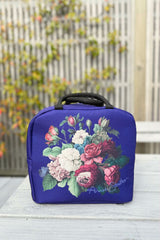 Cosmetic Insulated Travel Bag -  Navy J'adore Roses